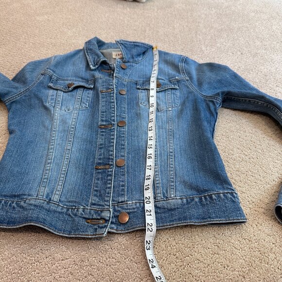 J Brand Denim Jean Jacket Trucker Universe Stretch Fitted Classic LARGE #4030225 - Picture 10 of 14